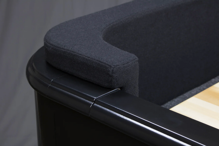 Shuffleboard End Protectors for Legacy Brand Shuffleboards with 20" Wide Playfields with Rounded off Cabinets