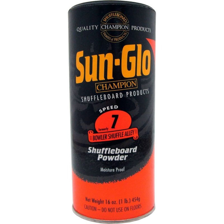 Sun-Glo Speed 7 Bowler Shuffle Alley Shuffleboard Powder