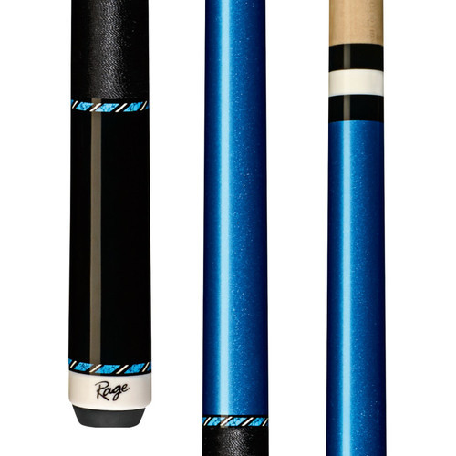 RGCB | Rage Blue Blazer Cue with Black Nylon Wrap