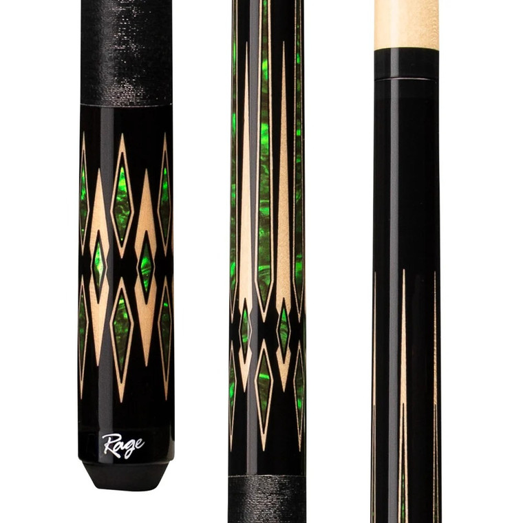 RG186 | Emerald Emperor - Emerald Crush Graphic, Black Nylon Wrap