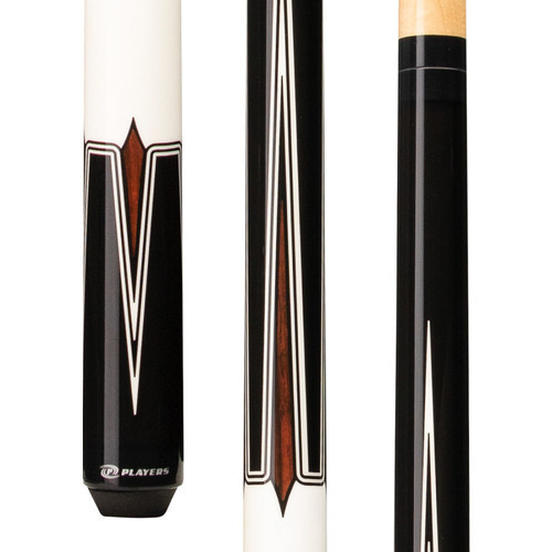 G4109 | Black & Imitation Bone Wrapless Cue