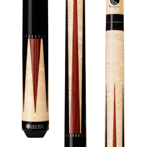LZC41 | Black Onyx & Natural Birdseye/Cocobolo Wrapless Cue