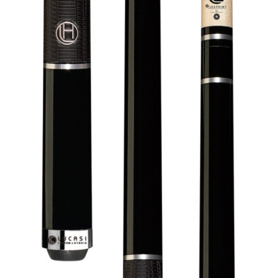 LHE10 | Midnight Black & Silver Rings Cue with Classic G5 Grip