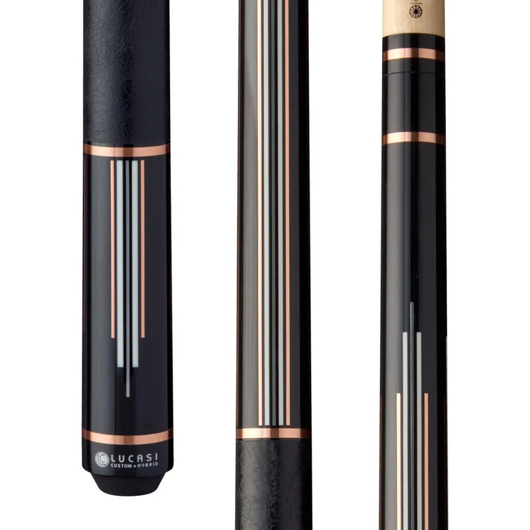 LCAD02 | Art Deco Rose Gold & Silver Cue