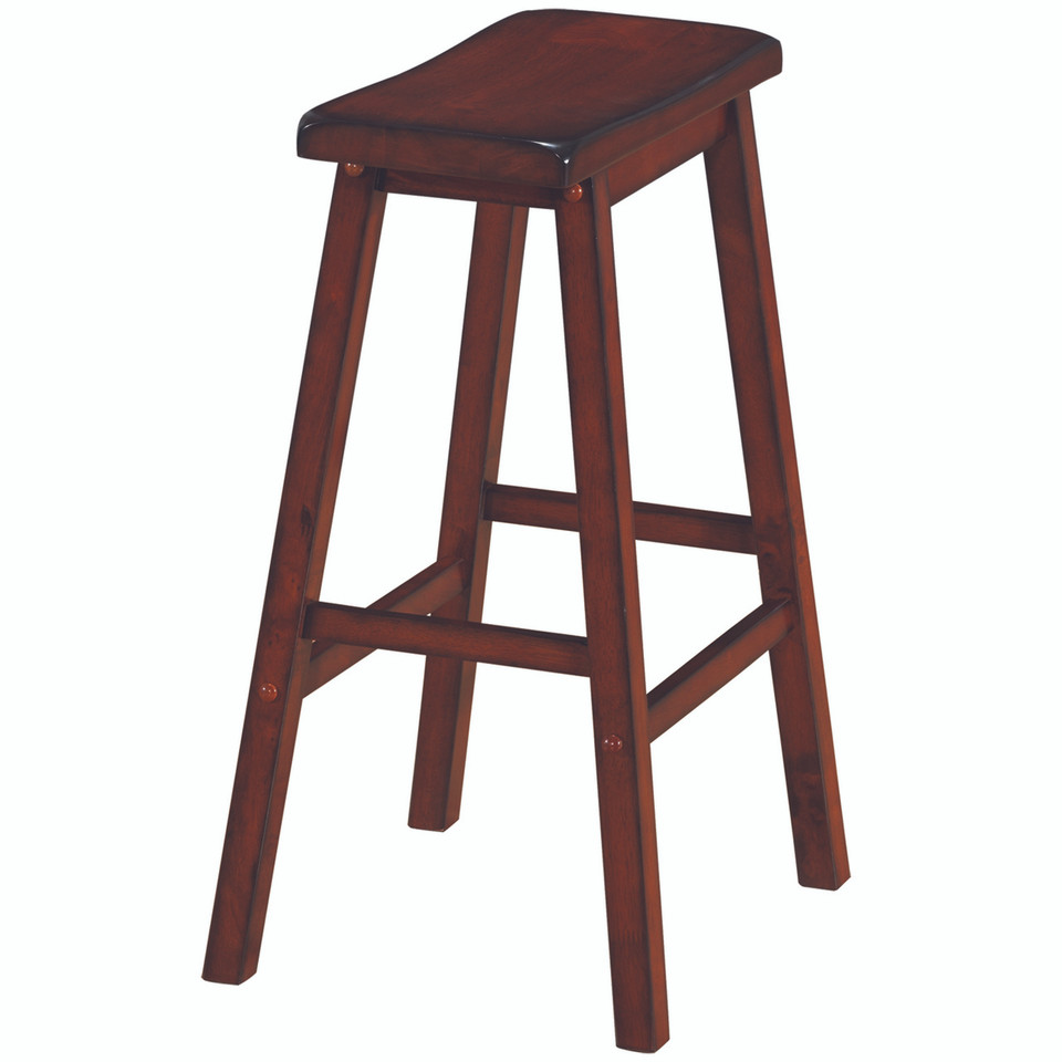 Wooden Backless Barstool