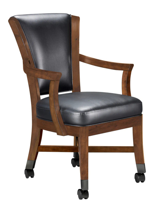 Rustic 2 in 1 Game Table Set - Elite Caster Game Chairs | Gunshot Finish