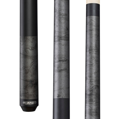 Players ENS3 Cue | Matte Gunmetal Smoke  w/ Sleek Wrapless Black Handle