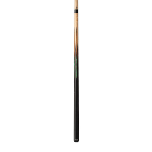 HXTSN2 Sneaky Pete Cue | Curly Maple w/Bocote & Malachite - wrapless