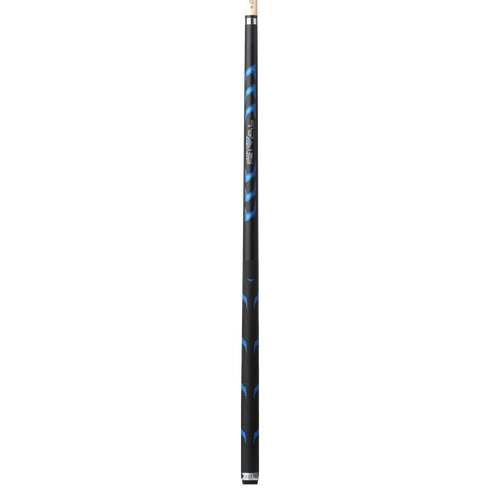 LHRV21 Cue | Midnight Black, Metallic Blue Overlay, Matte Finish