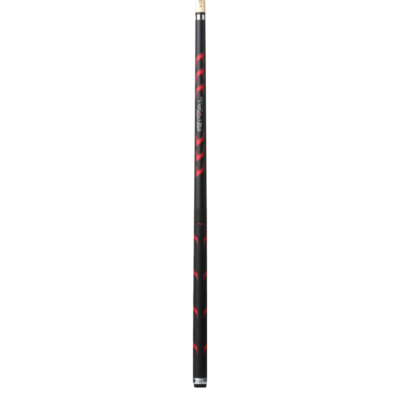 LHRV23 Cue | Midnight Black, Metallic Red Overlay, Matte Finish