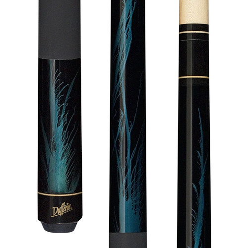D-211 | Jet Black Blue Flame Cue