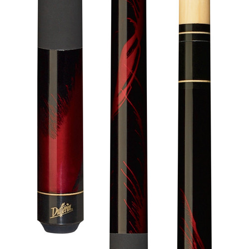 D-212 | Jet Black Red Flame Cue