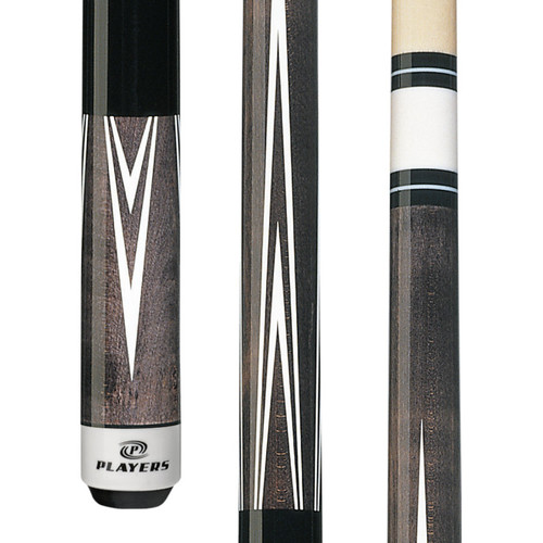 C-803 | Smoke Birdseye Maple w/Overlay Points, Black Simulated Wrap