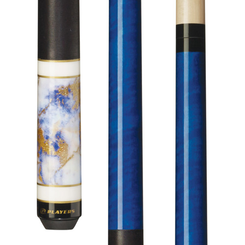 C947 | Royal Blue Birdseye, Stone/Gold Dust Graphic, Linen Wrap