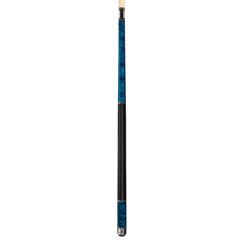 C955 | Sky Blue True Birdseye Maple w/ Solid Black Linen Wrap