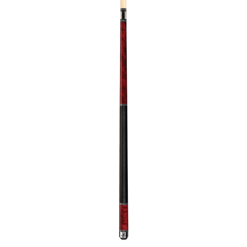 C960 | Crimson Red True Birdseye Maple w/ Solid Black Linen Wrap