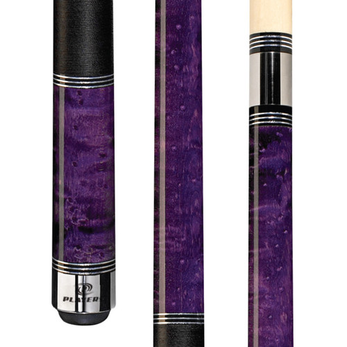 C965 | Royal Purple True Birdseye Maple w/ Solid Black Linen Wrap
