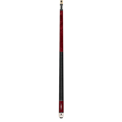 LZD1 | Venetian Red Stained Birdseye Maple w/ Imt. Bone Diamond Inlays, Black Linen Wrap