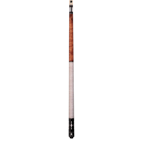 LZE9 | Walnut Stained Birdseye Maple w/ Silver Crush & Imt. Bone Inlays, Linen Wrap