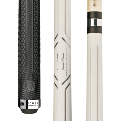 LHC13 | Matte Pearlized White w/ Metallic Silver LH2 Graphic, Fusion G5 Grip