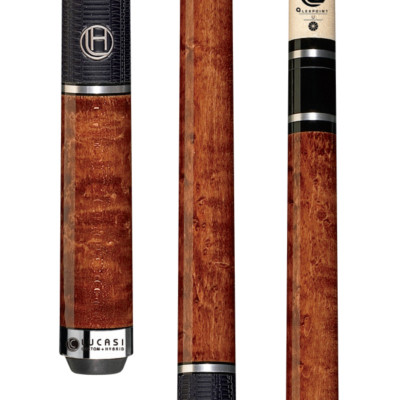LHE20 | Brazilian Nut Brown Birdseye Maple w/ Hybrid 3mm Silver Rings, Classic G5 Grip