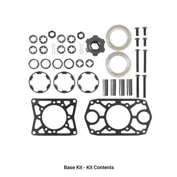 2 Motor Gearbox - Through Bore - Base Kit