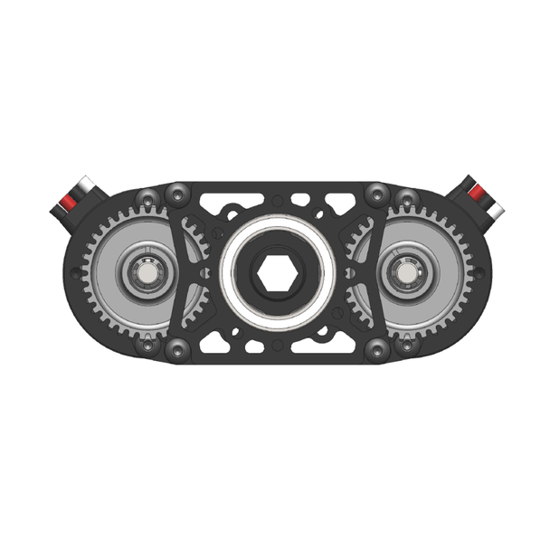 2 Motor Gearbox - Through Bore - Base Kit