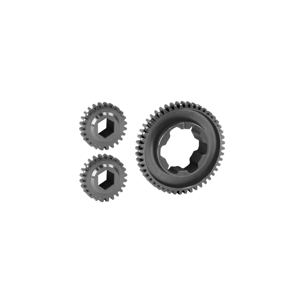 2 Motor Gearbox - Through Bore - 2:1 Ratio Gear Bundle