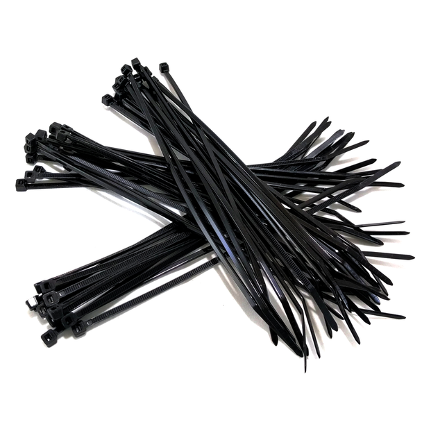 Zip Ties - Black - 160mm - 50 Pack
