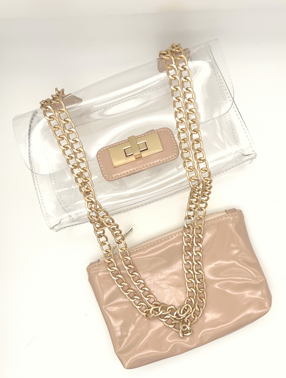 Transparent Purse With Chain