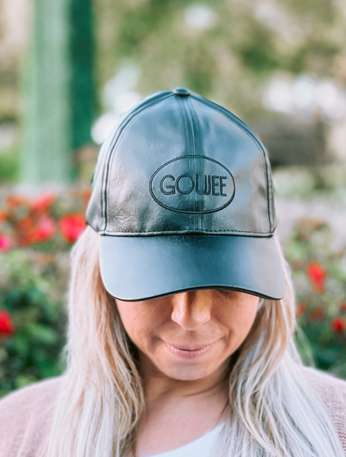 Goujee Faux Leather Hat