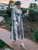 ON SALE-Grey Snake Printed Mid-length Dress