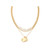 ON SALE-Gold Coin Charm Necklace