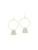 Circle with Charm Drop Earrings