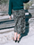 McKenna Wave Green and Black Long Skirt