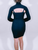 Black Sweater Mini Dress with Cropped Shrug Set
