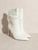 Kali White Slouch Boots with Slim Heel