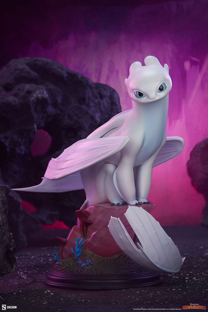 How To Train Your Dragon LIGHT FURY STATUE by Sideshow Collectibles ...
