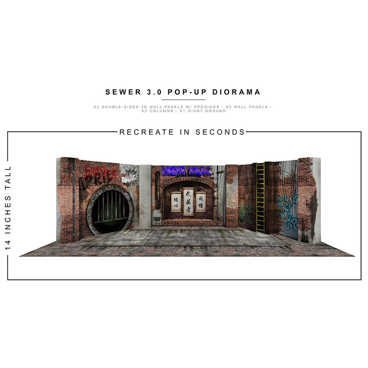 UNDERGROUND SEWER 3.0 Pop-Up 1:12 Scale Action Figure