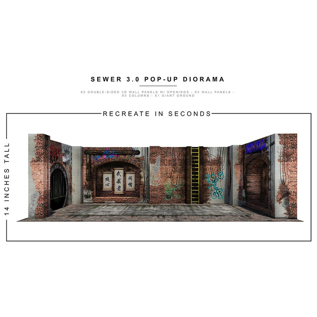 UNDERGROUND SEWER 3.0 Pop-Up 1:12 Scale Action Figure