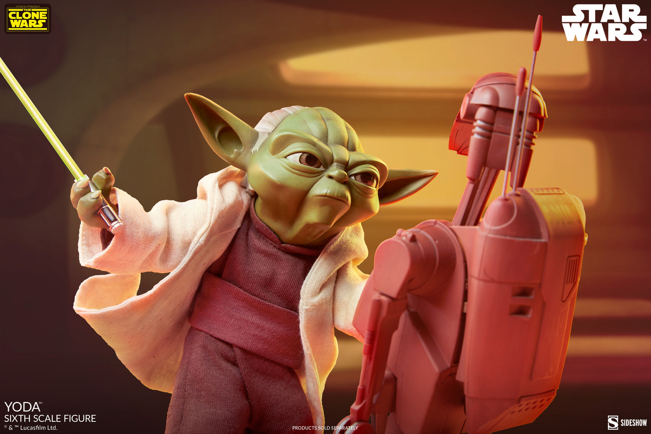 Star Wars: The Clone Wars™ YODA JEDI MASTER Animated Sixth Scale 1 