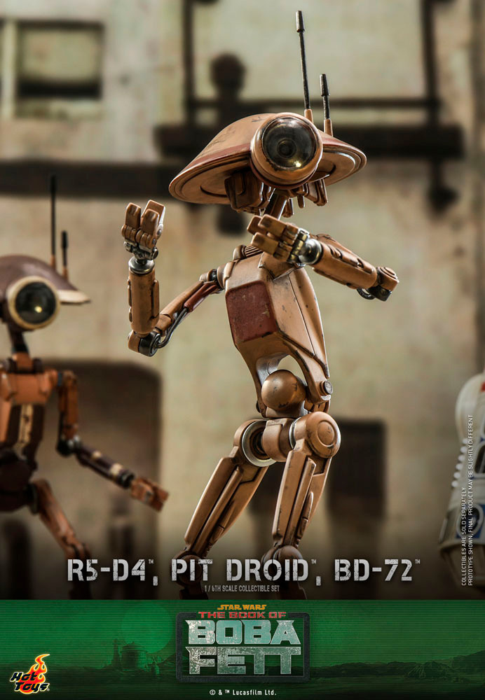 Star Wars: The Book Of Boba Fett R5-D4, PIT DROID, and BD-72 Sixth