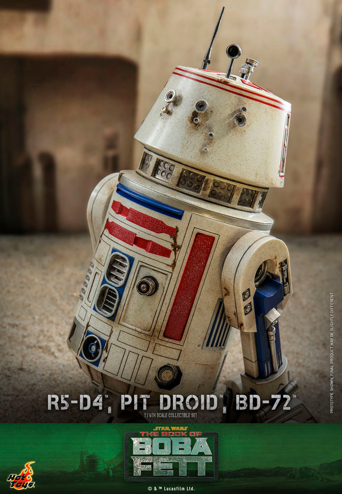Star Wars: The Book Of Boba Fett R5-D4, PIT DROID, and BD-72 Sixth