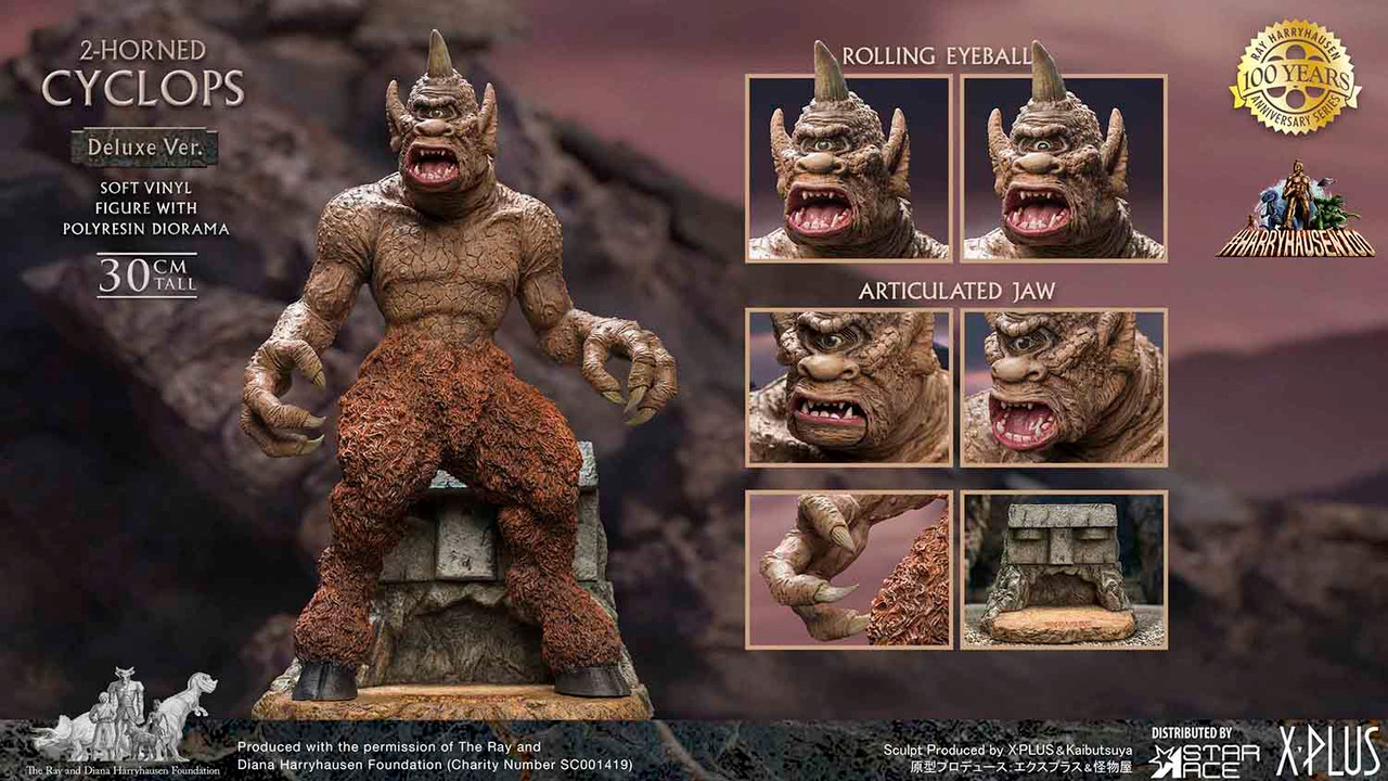 Sinbad's 7th Voyage 2-HORNED CYCLOPS (Deluxe Version) STATUE