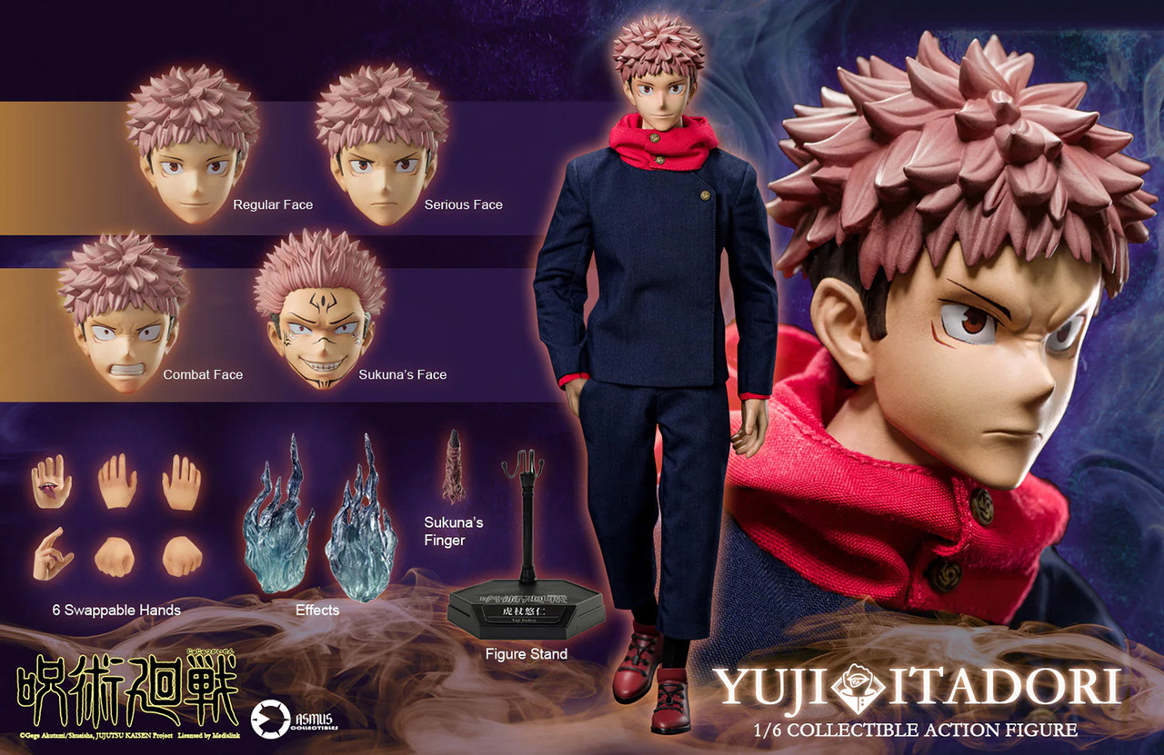 JUJUTSU KAISEN YUJI ITADORI 1:6 Scale Action Figure by ASMUS JJKS02A -  O'Smiley's Dolls & Collectibles, LLC