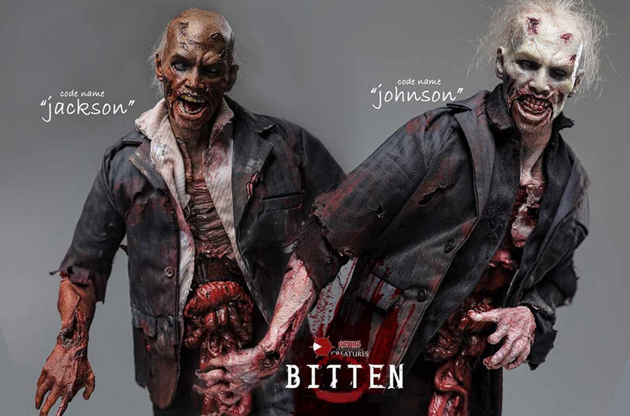 BITTEN: JOHNSON & JACKSON 1:6 Scale Zombie Action Figures by