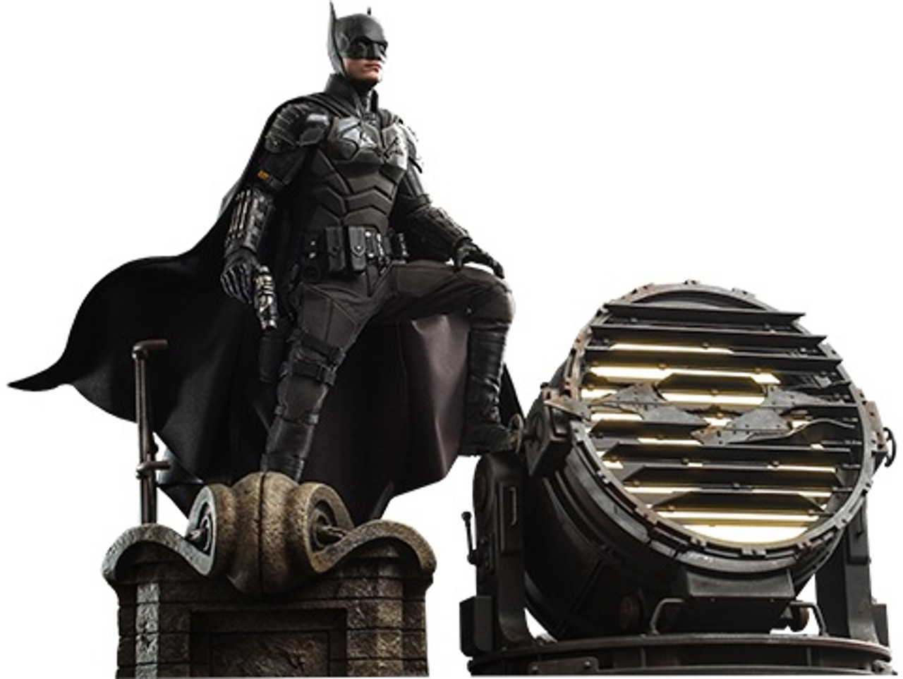 THE BATMAN (Robert Pattinson) and BAT-SIGNAL Collectible