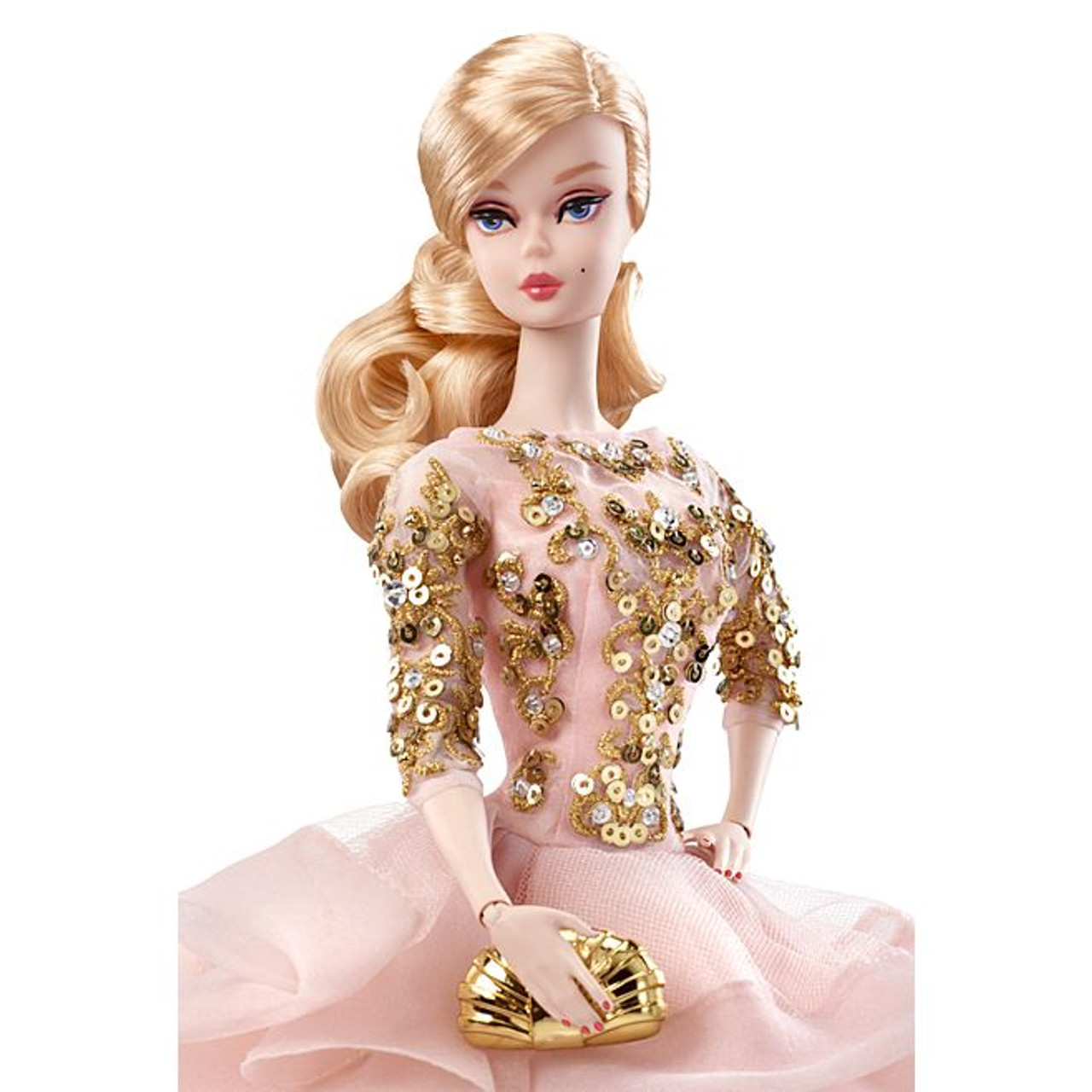 barbie in gold dress