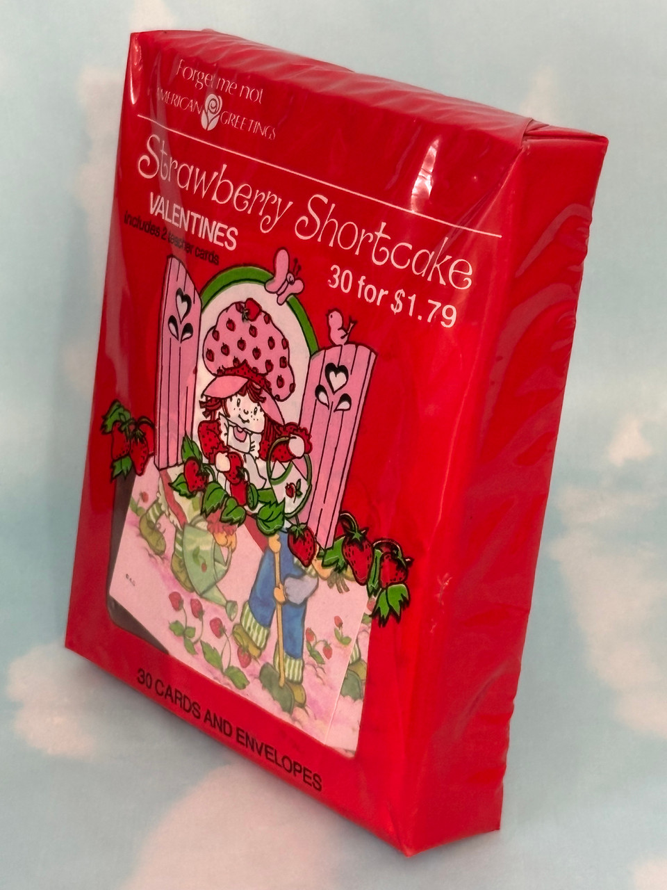 ストロベリー様確認用 Vintage 1982 Strawberry Shortcake Class Valentine Box Set by