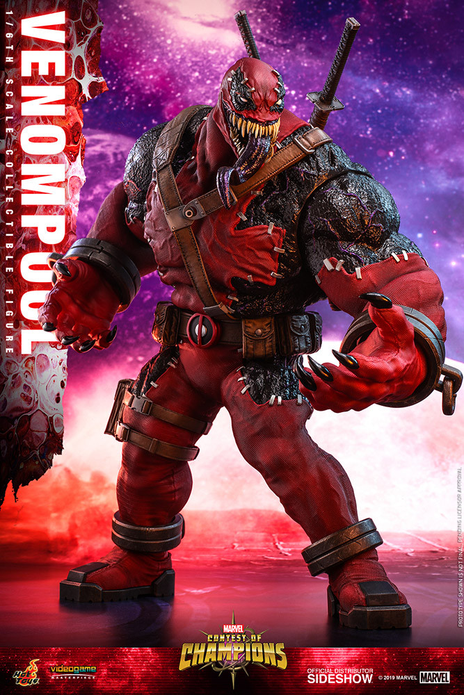 Marvel Contest of Champions VENOMPOOL Sixth Scale Figure by HOT
